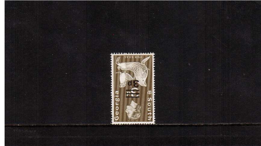 3p on 3d with Spiral Watermark<br/>A superb unmounted mint with INVERTED WATERMARK