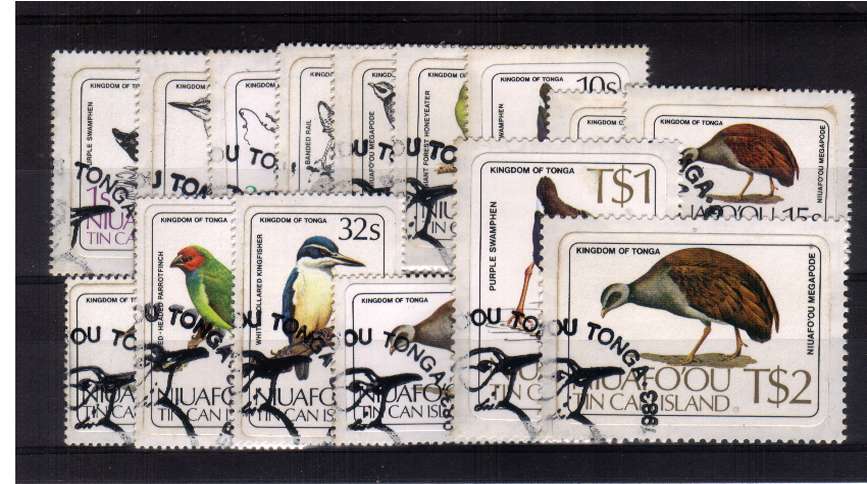 Birds - Self Adhesive - Superb fine used set of fifteen
<br/><b>ZQH</b>