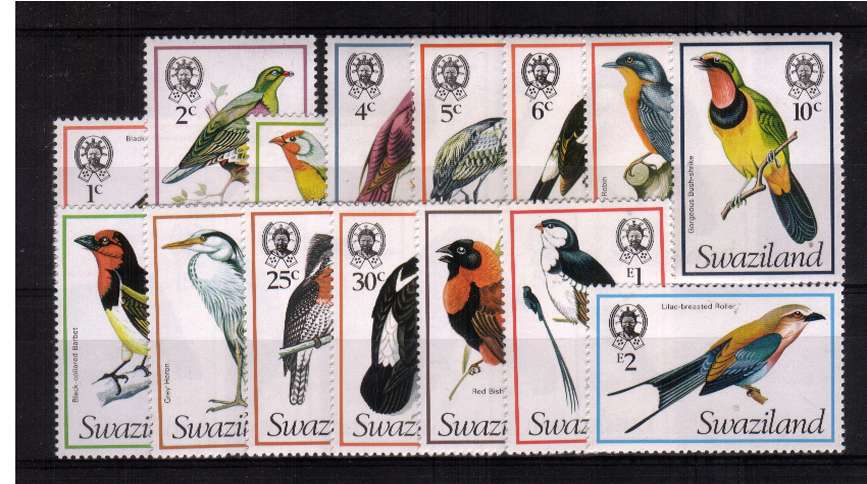 Birds - Superb unmounted mint set of fifteen.
<br/><b>ZQH</b>