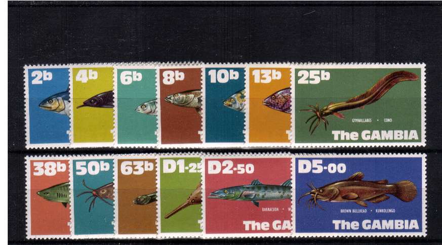 The New Currency - Fishes set of thirteen superb unmounted mint.
<br/><b>ZQJ</b>
