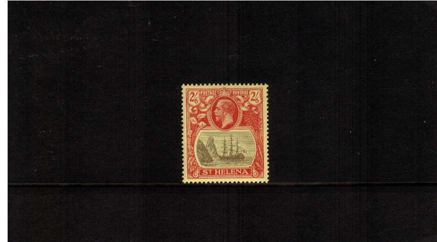 2/6d Grey and Red on Yellow. A superb unmounted mint stamp.
<br/><b>ZQG</b>