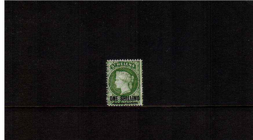 1/- Yellow-Greem - Type B. A superb unmounted mint single 
<br/><b>ZQG</b>