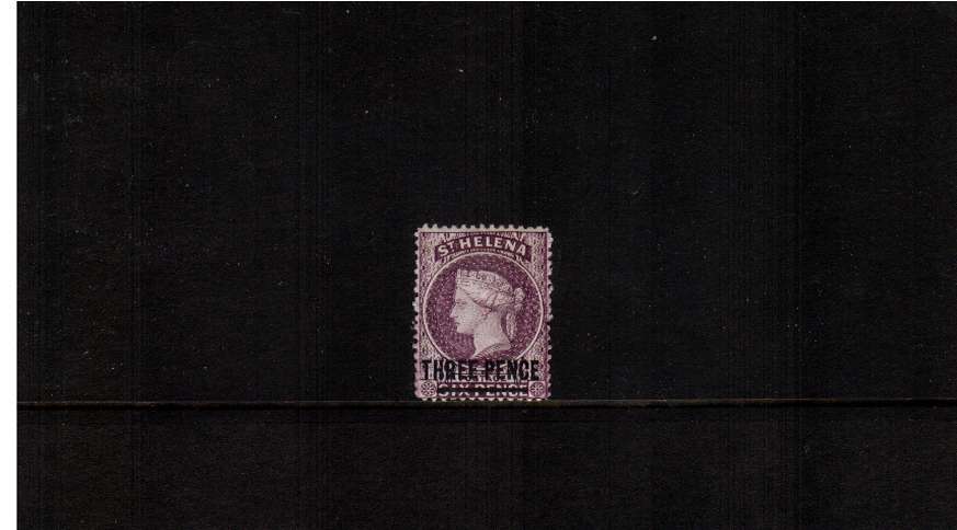 3d Deep Mauve. A fine very lightly mounted mint single.
<br/><b>ZQG</b>