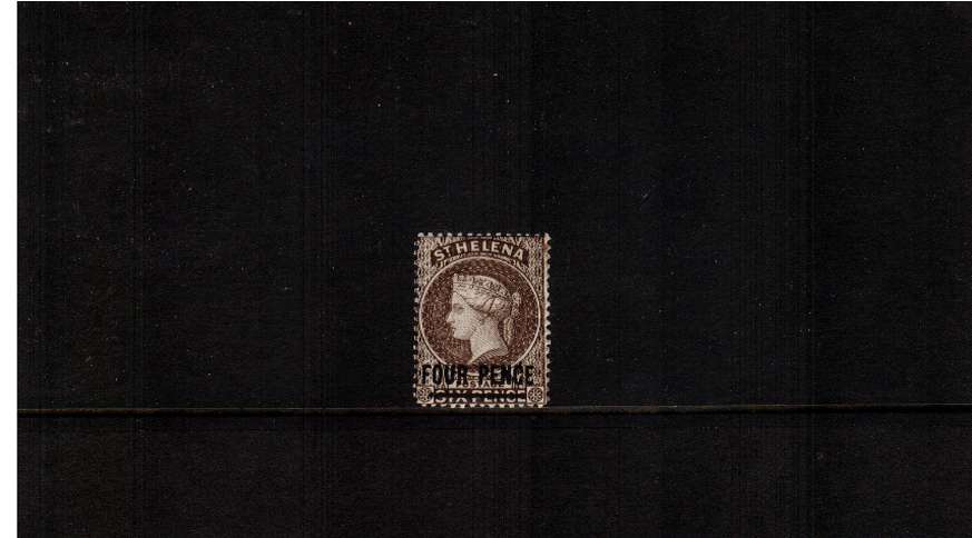 4d Pale Brown. A very fine ligfhtly mounted mint stamp.
<br/><b>ZQG</b>