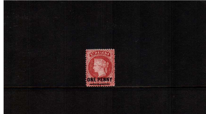 1d Pale Red (brighter shade) A fine lightly mounted mint stamp.
<br/><b>ZQG</b>