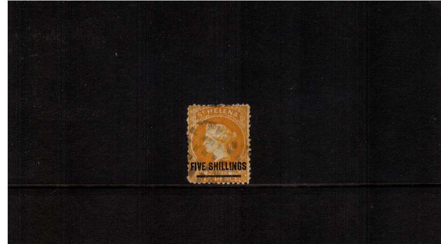 5/- Orange - Type B. A good sound used stamp.
<br/><b>ZQG</b>