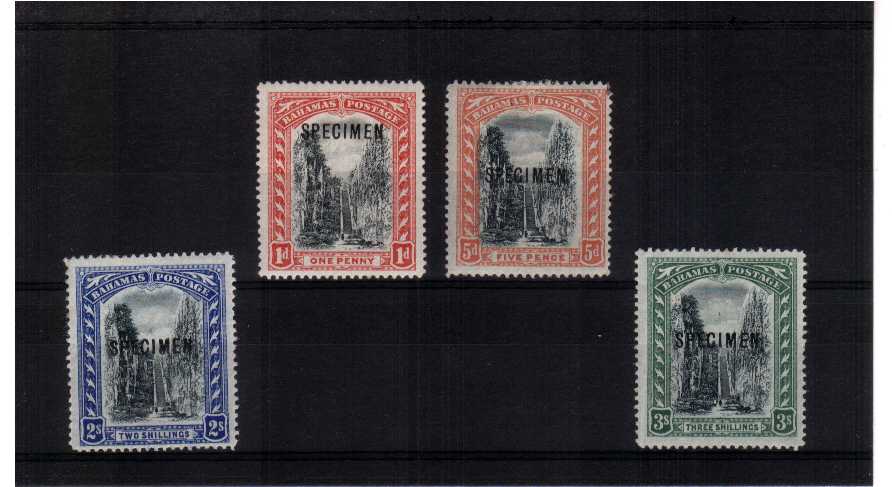 fine lightly mounted mint SPECIMEN set of 4