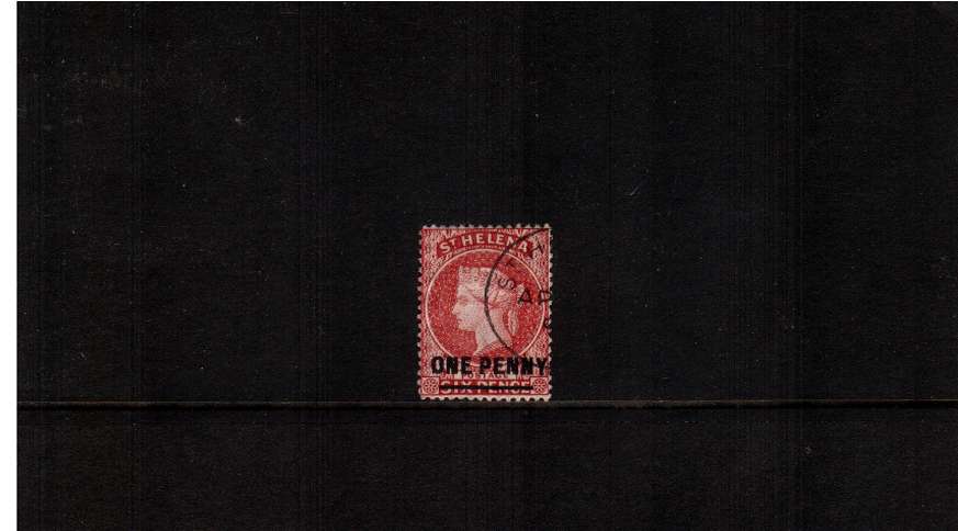 1d Red. A superb fine used stamp cancelled with part CDS cancel clear of profile. Superb!
<br/><b>ZQG</b>