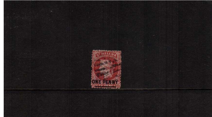 1d Lake - Type B - Perforation 12�.<br/>A good used stamp with good colour and centering but with tiny tear. SG Cat �60<br/><b>ZQG</b>