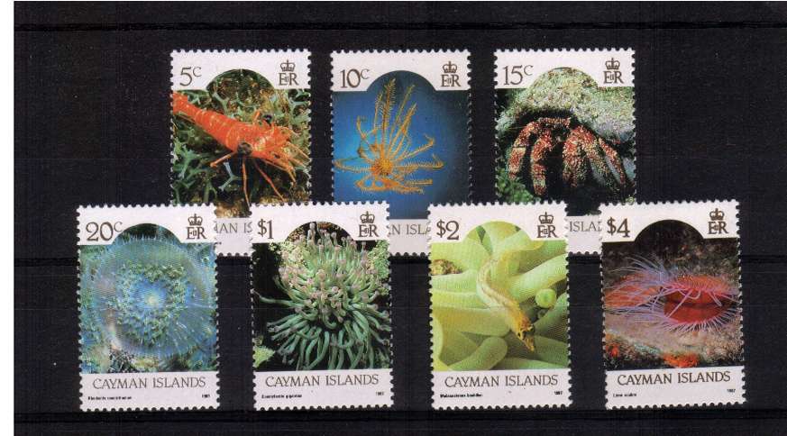 Marine Life complete set of seven with 1987 imprint date superb unmounted mint.
<br/><b>ZQL</b>