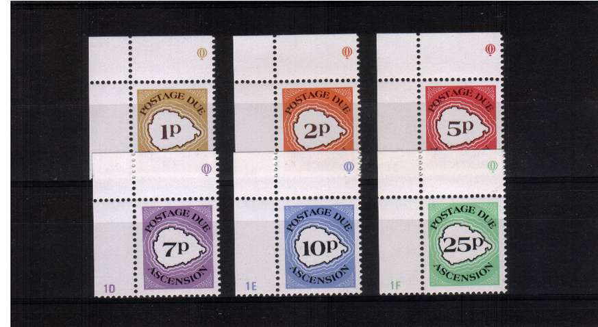 Posdtage Due set of six all corner marginals.