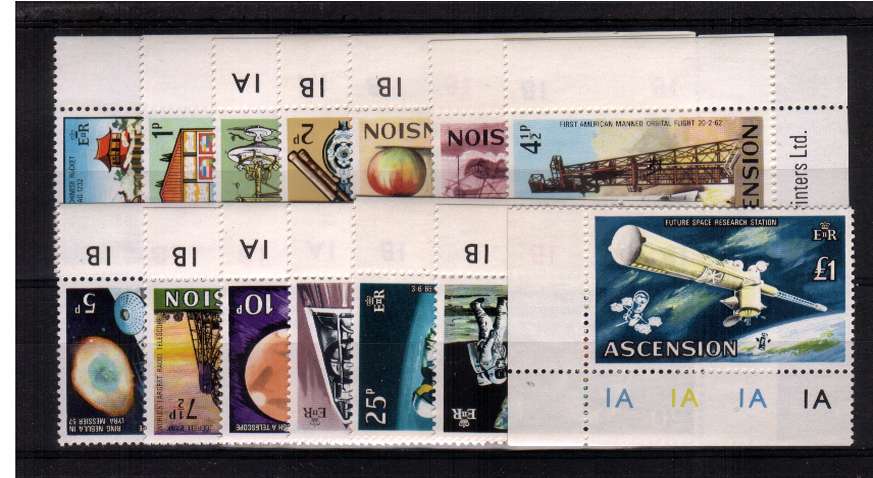 Space - superb unmounted mint set of fourteen - all corner stamps
