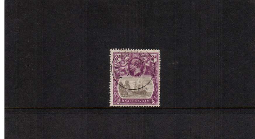 8d Grey-Black and Bright Violet definitive single superb fine used.
<br/><b>ZQP</b>