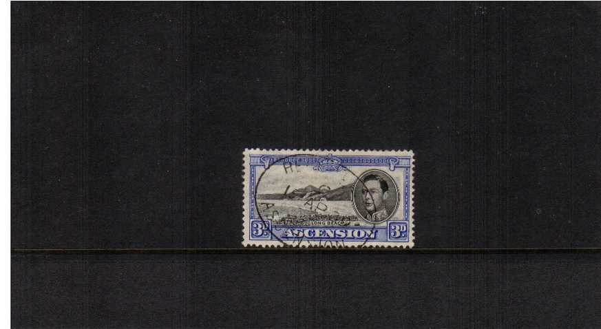 3d Black and Ultramarine fiperb fine used single.<br/><b>ZQP</b>