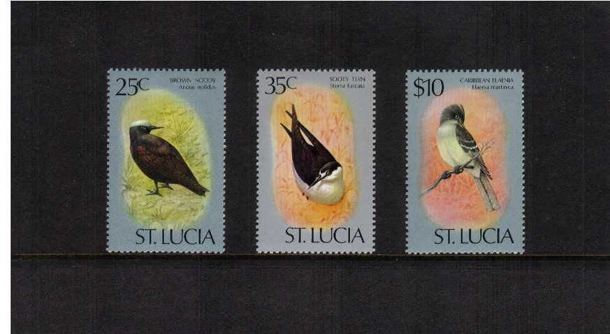 Birds - The chalky papers set of three superb unmounted mint.
