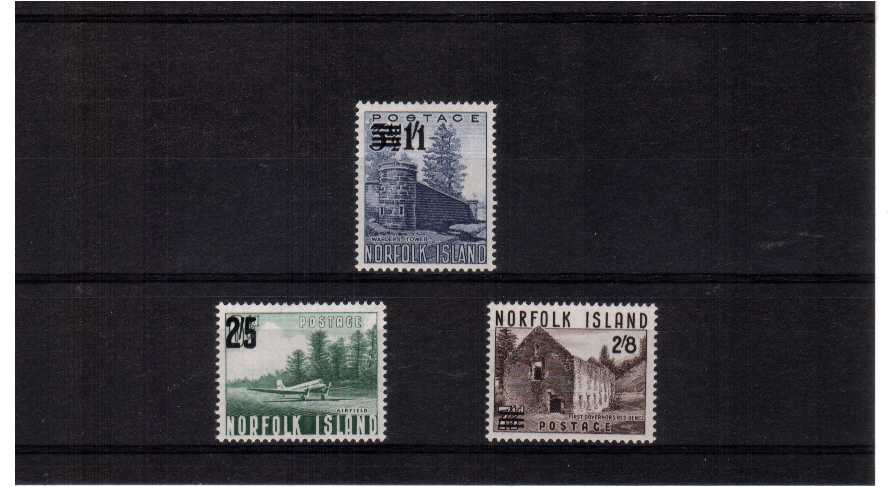 superb unmounted mint set of 3