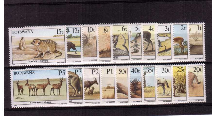 Animals set of twenty superb unmounted mint
<br/><b>ZQR</b>