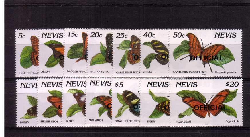 Butterflies - Officials set of fourteen superb unmounted mint.
<br/><b>ZQR</b>