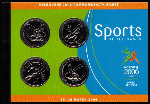 Melbourne 2006 - Sports of the Games combined stamp and coin Premium booklet - rare!