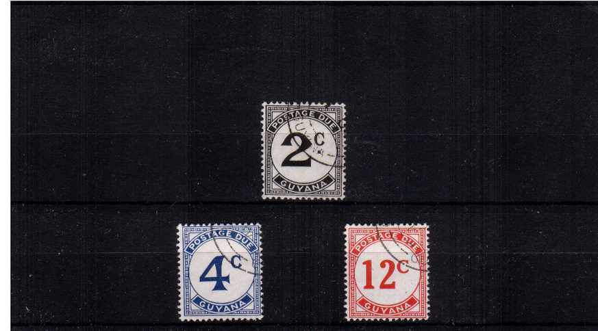 Postage Due set of three superb fine used.
<br/><b>ZQX</b>