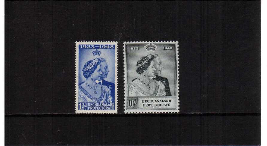 The 1948 Royal Silver Wedding set of two superb unmounted mint.<br/><b>SEARCH CODE: 1948RSW</b><br/><b>XYX</b>