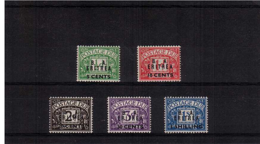 The POSTAGE DUE set of five superb unmounted mint.<br/><b>ZQT</b>
