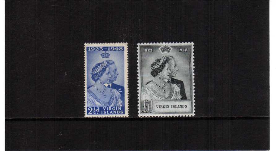 The 1948 Royal Silver Wedding set of two superb unmounted mint.<br/><b>SEARCH CODE: 1948RSW</b><br><b>UDX</b>