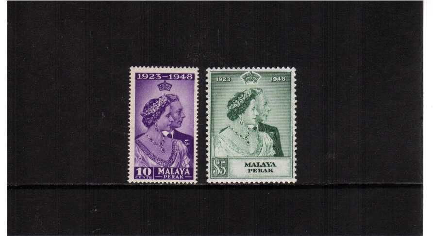 The 1948 Royal Silver Wedding set of two superb unmounted mint.<br/><b>SEARCH CODE: 1948RSW</b>