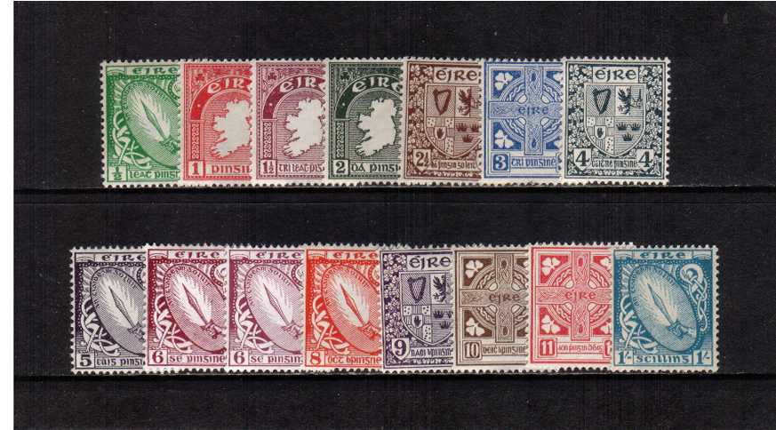 ''E'' Watermark - a superb unmounted mint set of fifteen that includes both 6d values. 

