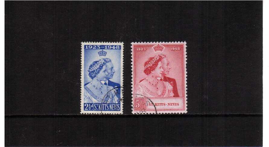 the 1948 Royal Silver Wedding set of two superb fine used.<br/><b>SEARCH CODE: 1948RSW</b>