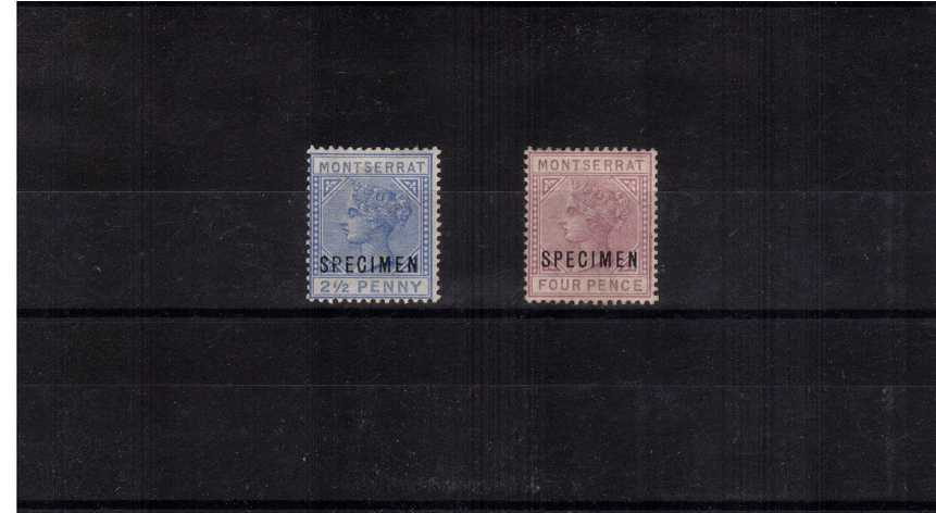 A good mounted mint set of two overprint ''SPECIMEN''.<br/>ex Marcus Samuel collection. SG Catalogue 475.00
<br/><b>AQG</b>