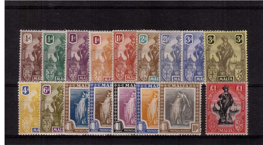 A fine lightly mounted mint set of seventeen with several being unmounted.
<br/><b>ZKB</b>