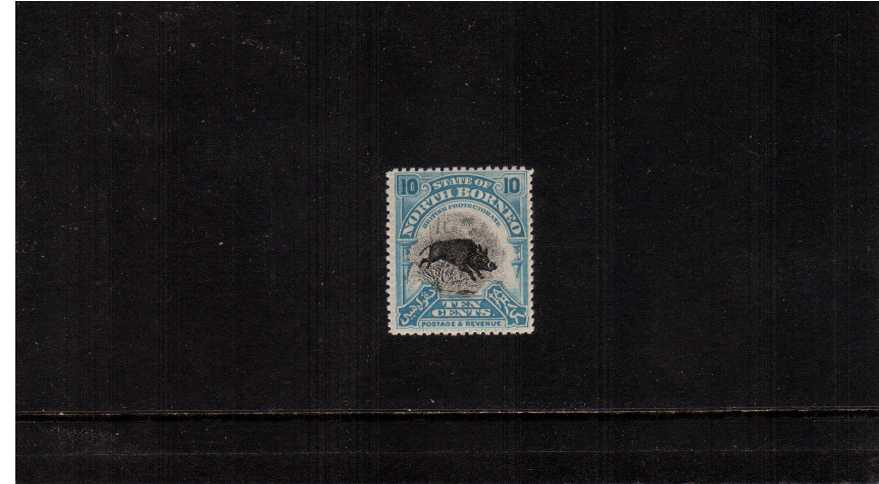 10c Turquoise-Blue showing a wild boar. A superb unmounted mint single.
<br/><b>ZKM</b>