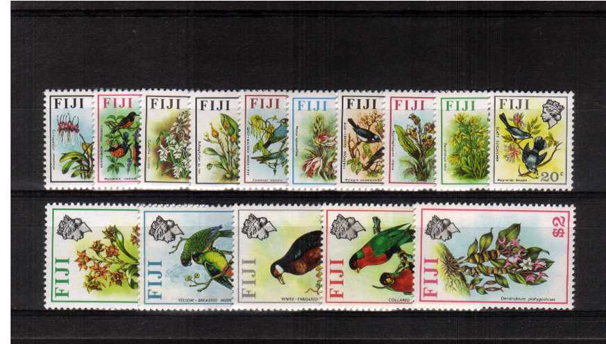The ''Birds and Flowers'' set of fifteen superb unmounted mint.
<br><b>ZKR</b>