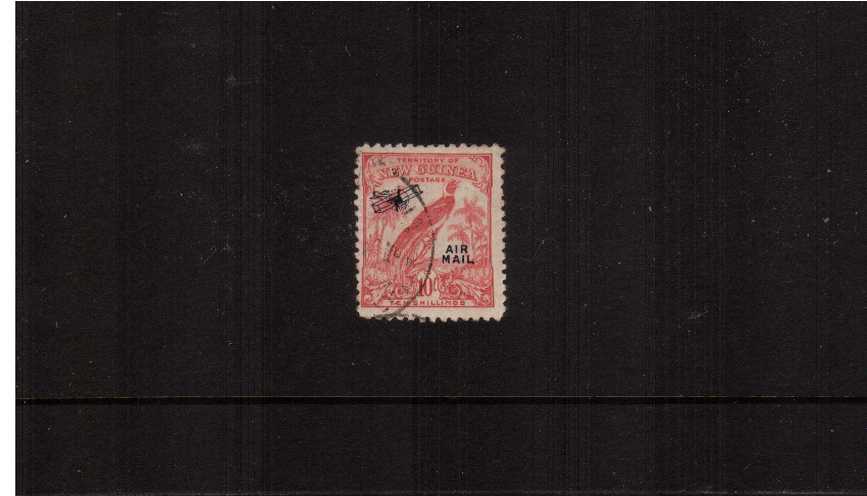 10/- Pink overprinted ''AIR MAIL''<br/>A superb fine used single<br><b>ZKS</b>