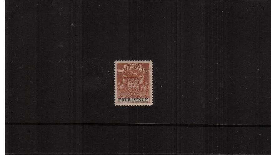 4d Yellow-Brown and Black - Perforation 12<br/>
A fine and fresh well centered lightly mounted mint single.
<br><b>ZKS</b>