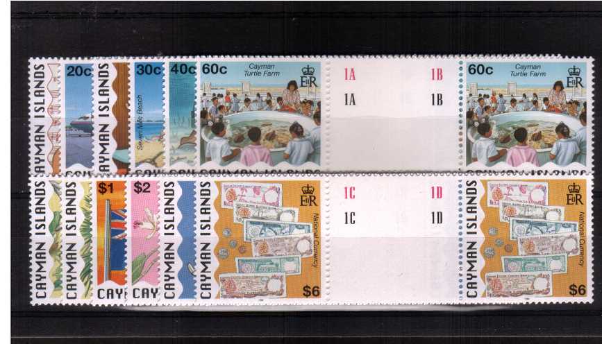National Identity definitive set of twelve in superb unmounted mint gutter pairs. 
