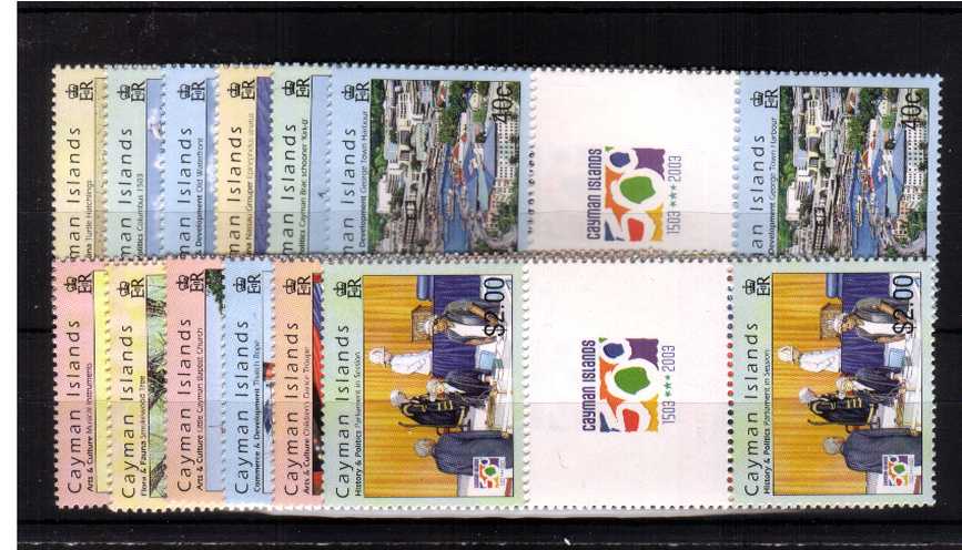 500th Anniversary of Discovery of Cayman Islands<br/>
A superb unmounted mint set of twelve in gutter pairs.
