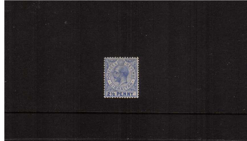 2d Deep Bright Blue lightly mounted mint single<br/>showing the illustrated lSG listed variety ''large 2 in 2d''