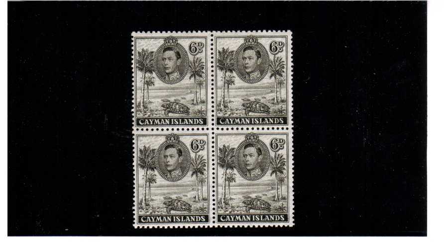 6d Olive-Green perforation 11�x13 in a superb unmounted mint block of four