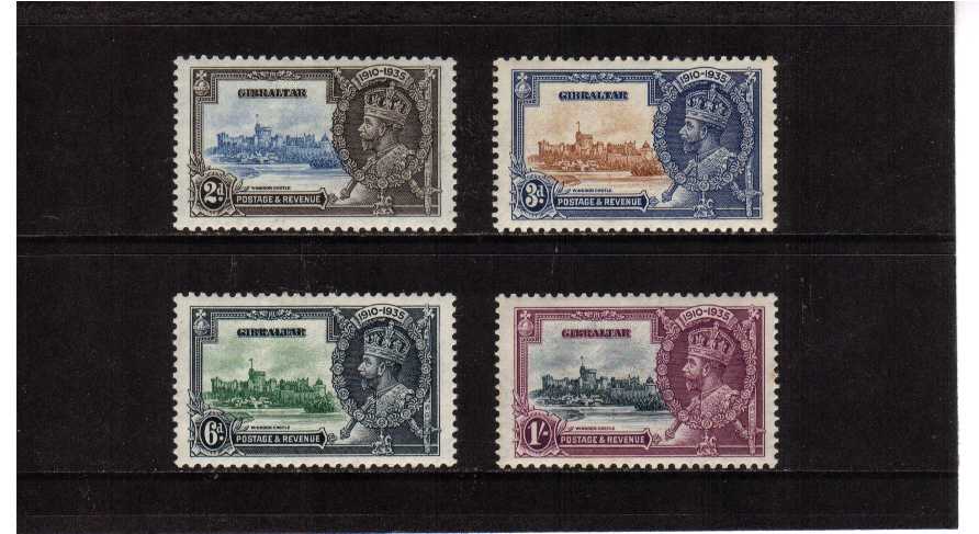 Silver Jubilee set of four lightly mounted mint.<br/><b>SEARCH CODE: 1935JUBILEE</b>
