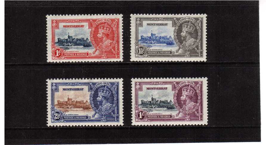 Silver Jubilee set of four lightly mounted mint.<br/><b>SEARCH CODE: 1935JUBILEE</b>
