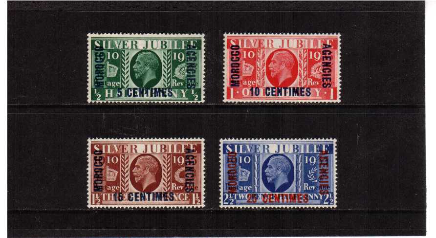 FRENCH CURRENCY - Silver Jubilee set of four superb unmounted mint.<br/><b>SEARCH CODE: 1935JUBILEE</b><br/><b>QDX</b>
