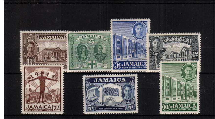 The New Constitution set of seven superb unmounted mint.
<br/><b>QDX</b>