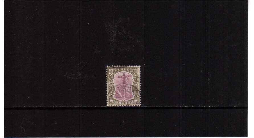 6d Dull Purple and Olive superb fine used CDS