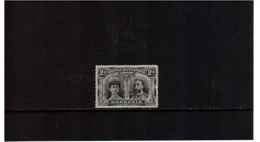 2d Black and Gre-black lightly mounted mint
