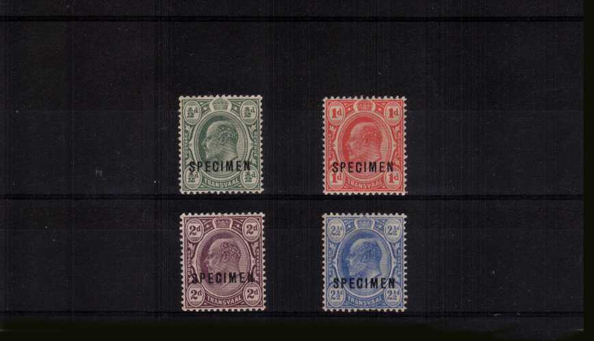 The Multiple Crown set of four overprinted ''SPECIMEN'' lightly mounted mint.
<br/><b>ZCZ</b>