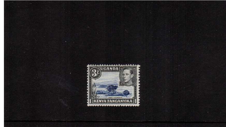 3/- Dull Ultramarine and Black - Perforation 13x11<br/>A superb unmounted mint single.