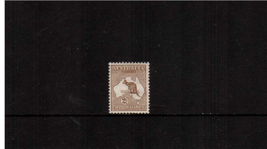 2/- Brown - Die II<br/>A lovely very lightly mounted mint single.