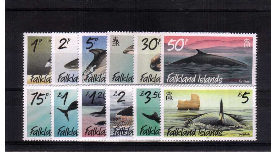 The Whales and Dolphins complete set of twelve superb unmounted mint.<br><b>XBX</b>